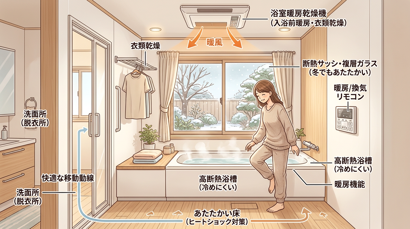 あたたかく快適な浴室へ