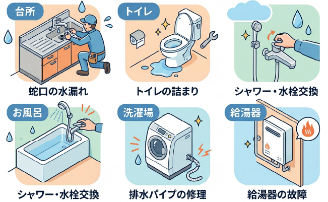 水まわりの修理